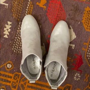 Metallic Silver Boot